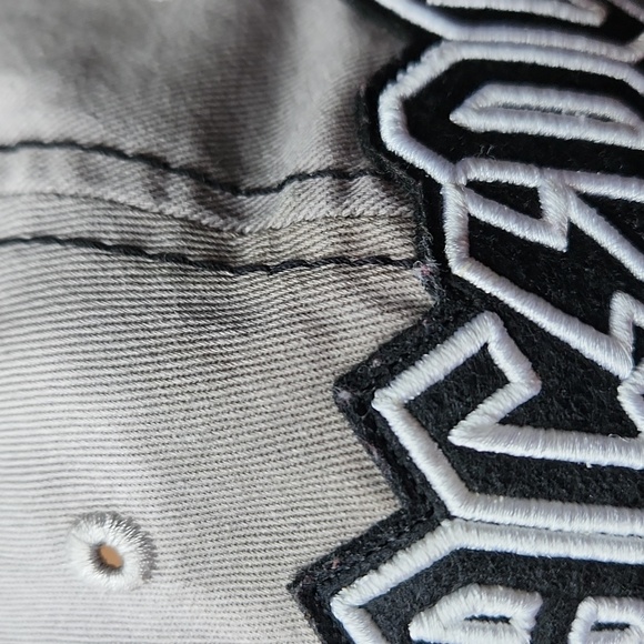 AC/DC womans distressed black and gray ball cap - Picture 11 of 14